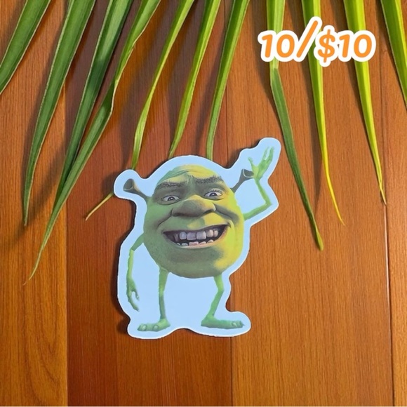 Shrek Mike Wazowski Mashup Vinyl Sticker – Gloss Finish - Picture 1 of 1